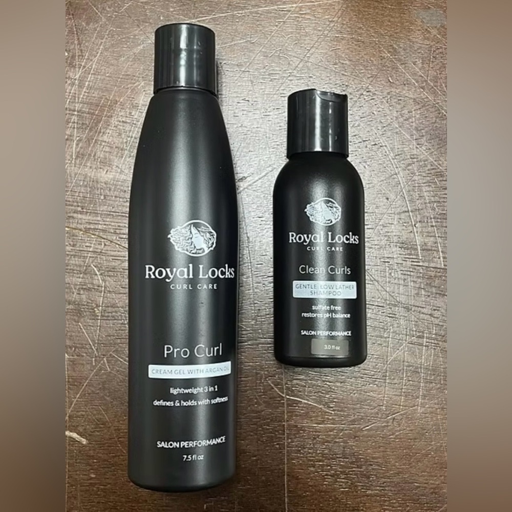Pro Curl Cream Gel and Shampoo Set - Black